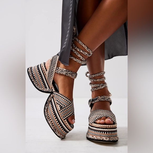 By free people Beatriz Wrap Sandals - Picture 1 of 11